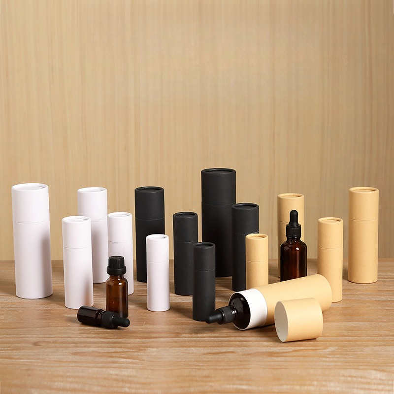 Coffee Tea And Sugar Canisters - 10/30/50pcs ขวดน้ํามันหอมระเหยกระดาษหลอดกล่องบรรจุภัณฑ์ Universal กระดาษคราฟท์กระบอกของขวัญกล่องชากระดาษขายส่ง