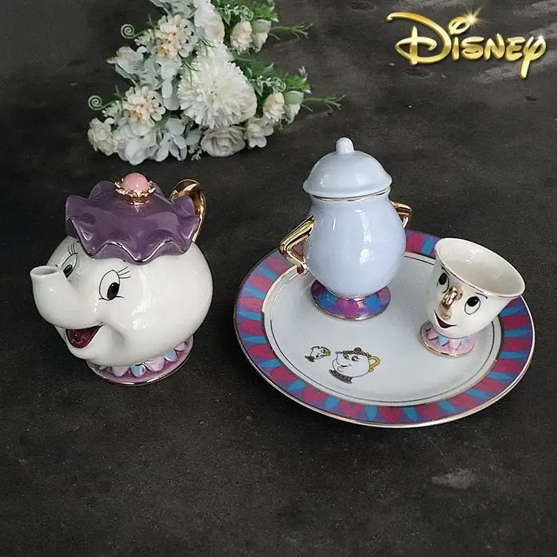 Coffee Tea Catering - กาน้ำชาการ์ตูนโฉมงามกับเจ้าชายอสูร แก้วกาแฟ มิสซิส พอตส์ ชิป แก้วน้ำชา
