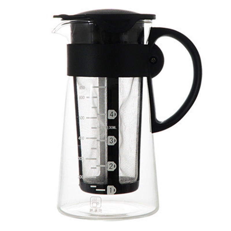 Cold Brew Bottle - AA94-Glass Coffee Maker เครื่องชงกาแฟแบบสกัดเย็น ขวดน้ำเย็นพร้อมฟิลเตอร์กันสนิม