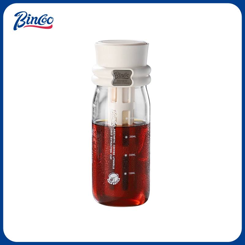 Cold Brew Bottle - เครื่องชงกาแฟเย็น Bincoo 600 มล. แก้วกาแฟแบบพกพาสำหรับเดินทาง ขวดชงกาแฟเย็น