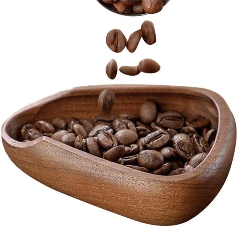 Coffee Tea Catering - เมล็ดกาแฟปริมาณถาดไม้วอลนัท Bean Shovel Scoops วัดชาแยกเรือ Espresso
