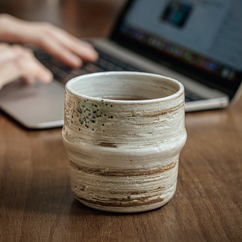 ญี่ปุ่นหยาบถ้วยกาแฟเซรามิค Vin - Coffee Tea Japan บทวิจารณ์และราคา