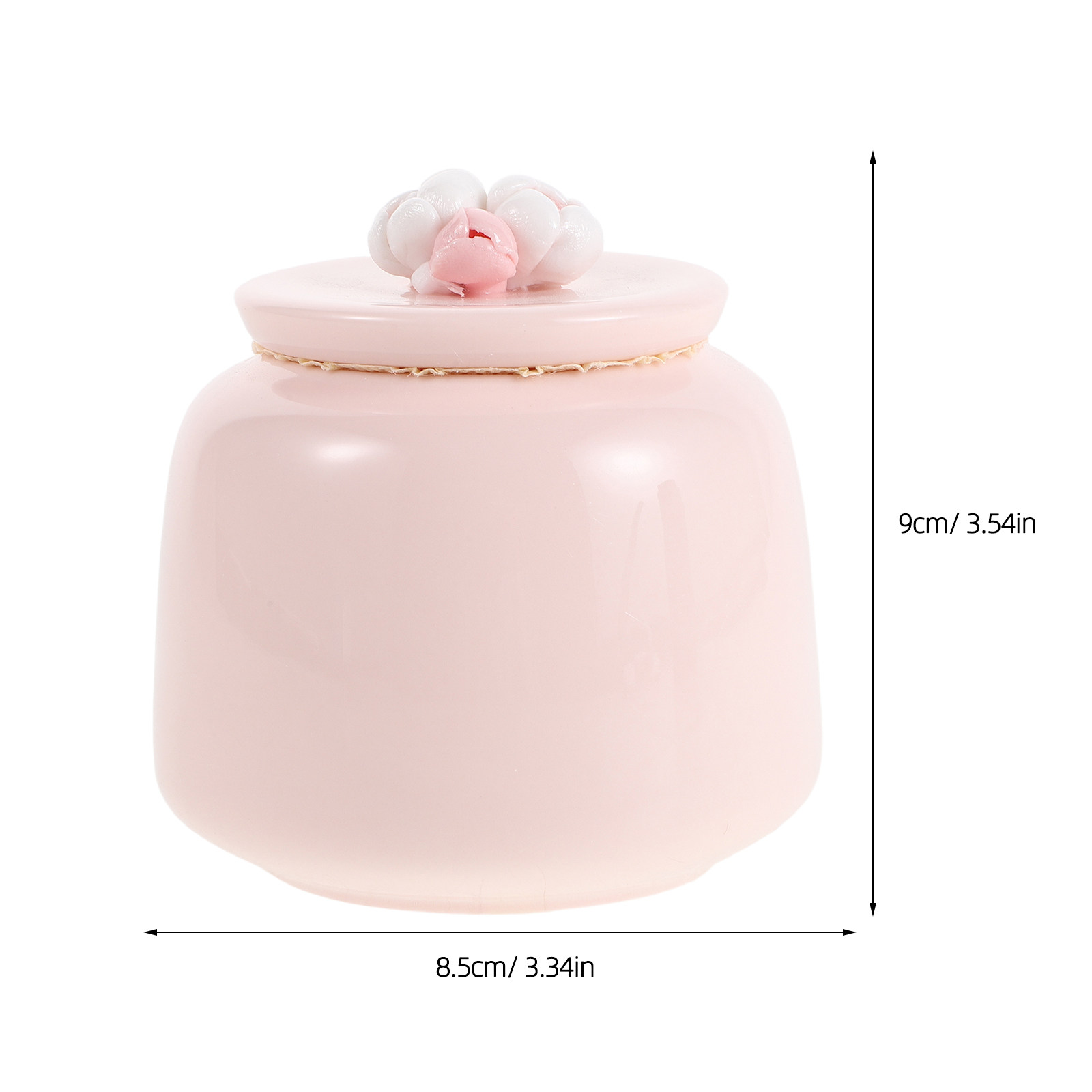 โถเซรามิกสำหรับเก็บชา สีชมพู พ - Coffee Tea And Sugar Canisters บทวิจารณ์และราคา