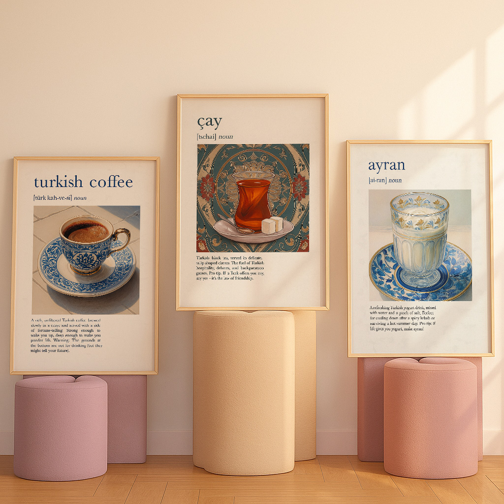 ห้องครัวโปสเตอร์แบบดั้งเดิมตุร - Coffee And Tea Lyrics บทวิจารณ์และราคา