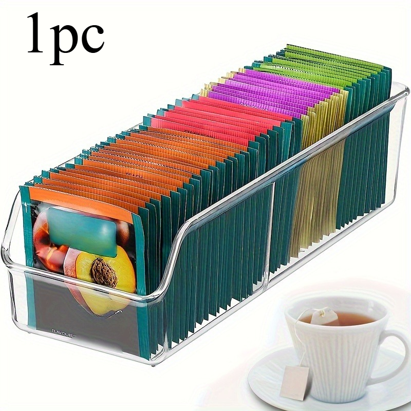 กล่องใส่ถุงชาใส 1 ชิ้น - ที่เก - Coffee Tea And Sugar Canisters บทวิจารณ์และราคา