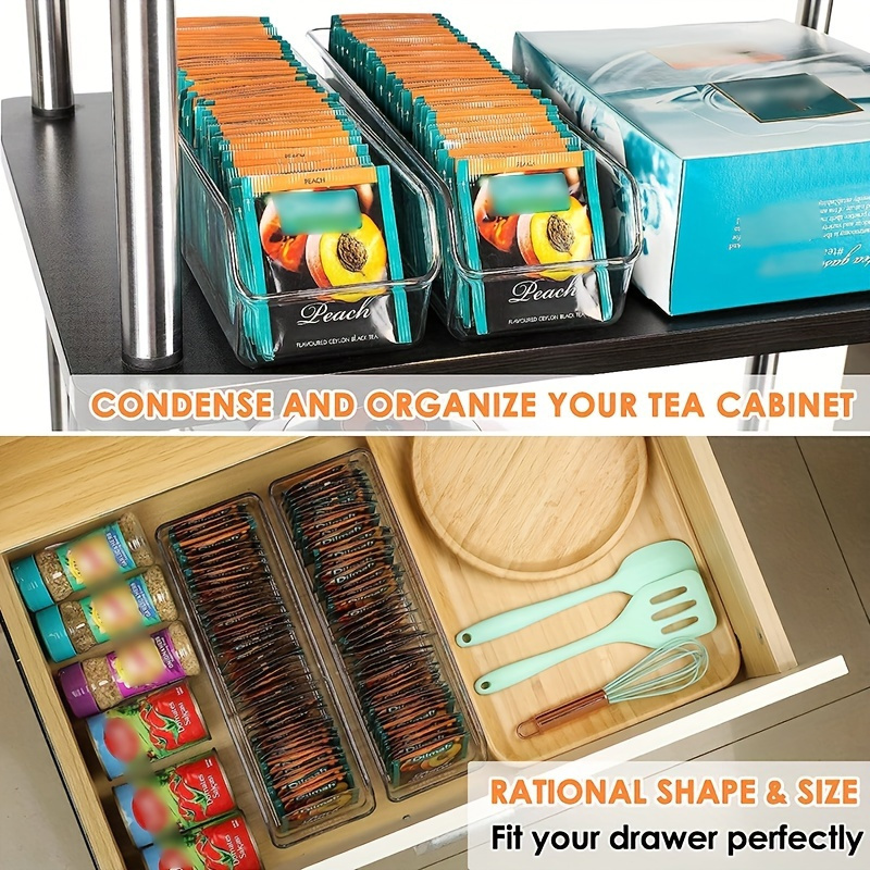 กล่องใส่ถุงชาใส 1 ชิ้น - ที่เก - Coffee Tea And Sugar Canisters บทวิจารณ์และราคา