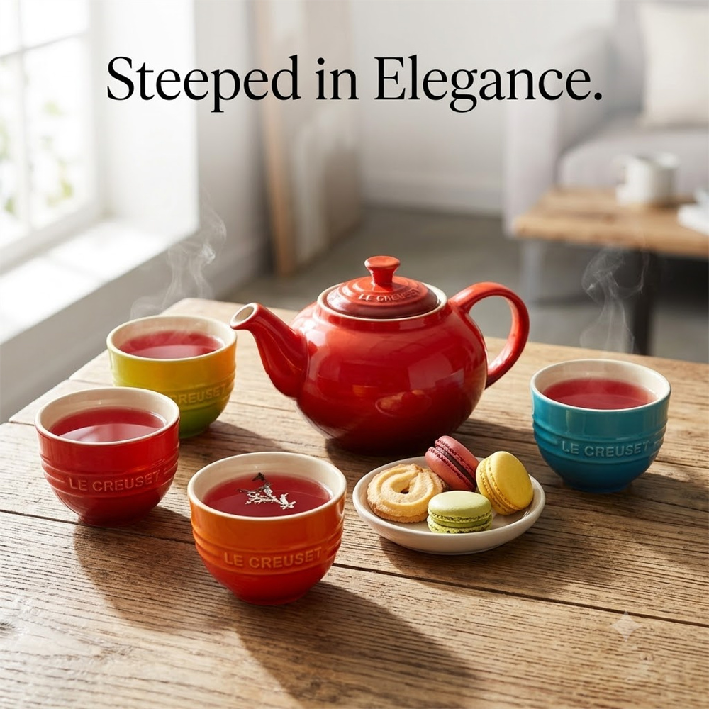 ชุดกาน้ำชา Le Creuset 5 ชิ้น ข - Mug Tea Coffee บทวิจารณ์และราคา