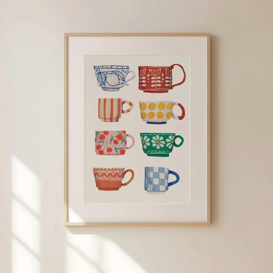 ภาพพิมพ์ลายถ้วยชา, โปสเตอร์อาห - Mug Tea Coffee บทวิจารณ์และราคา
