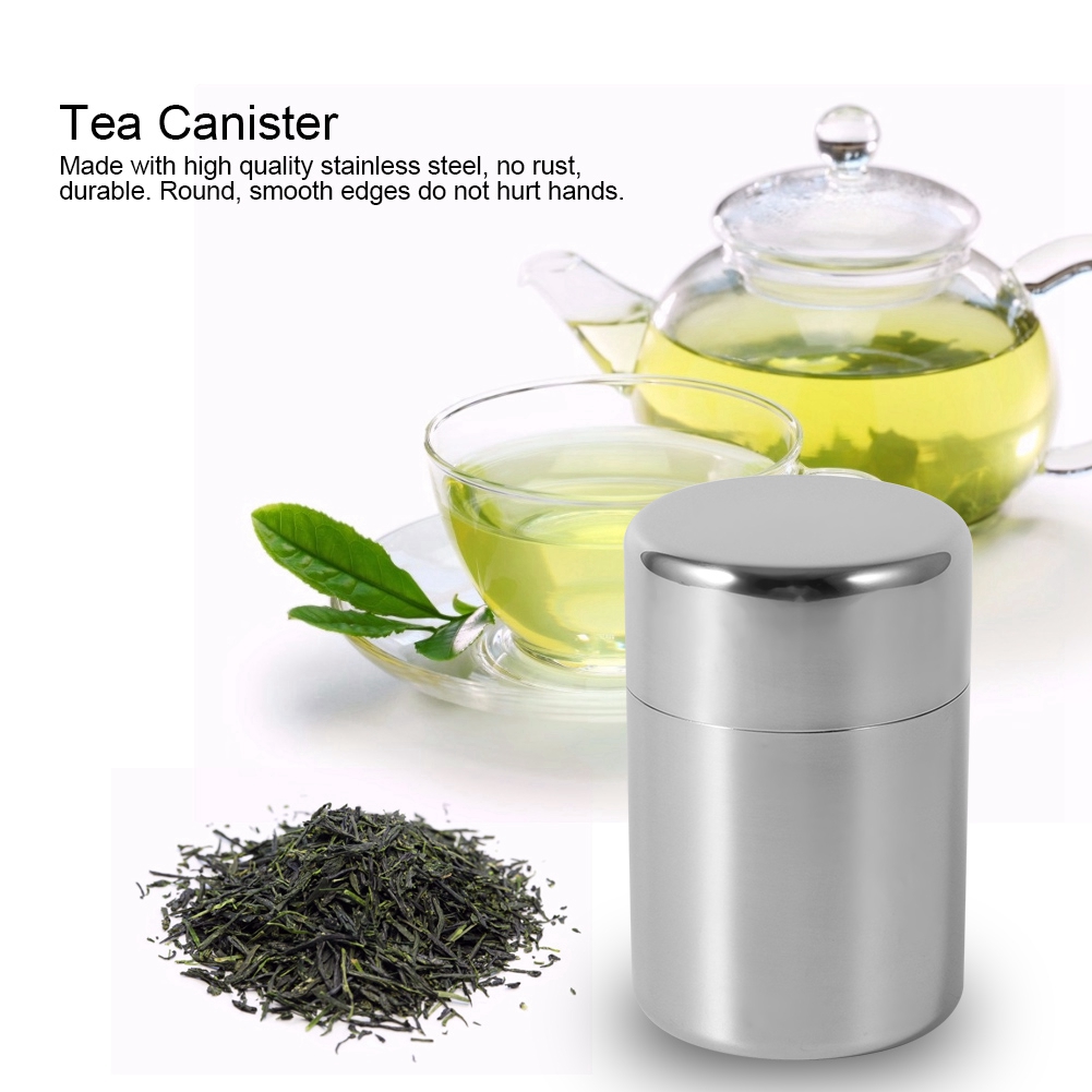 กระป๋องเก็บชาสแตนเลส กระป๋องเก - Coffee Tea And Sugar Canisters บทวิจารณ์และราคา
