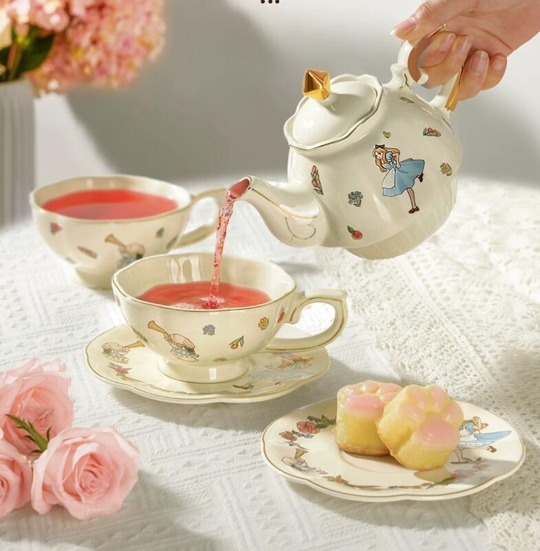 ชุดน้ำชาและกาแฟเซรามิก Alice ล - Coffee Tea Friends บทวิจารณ์และราคา