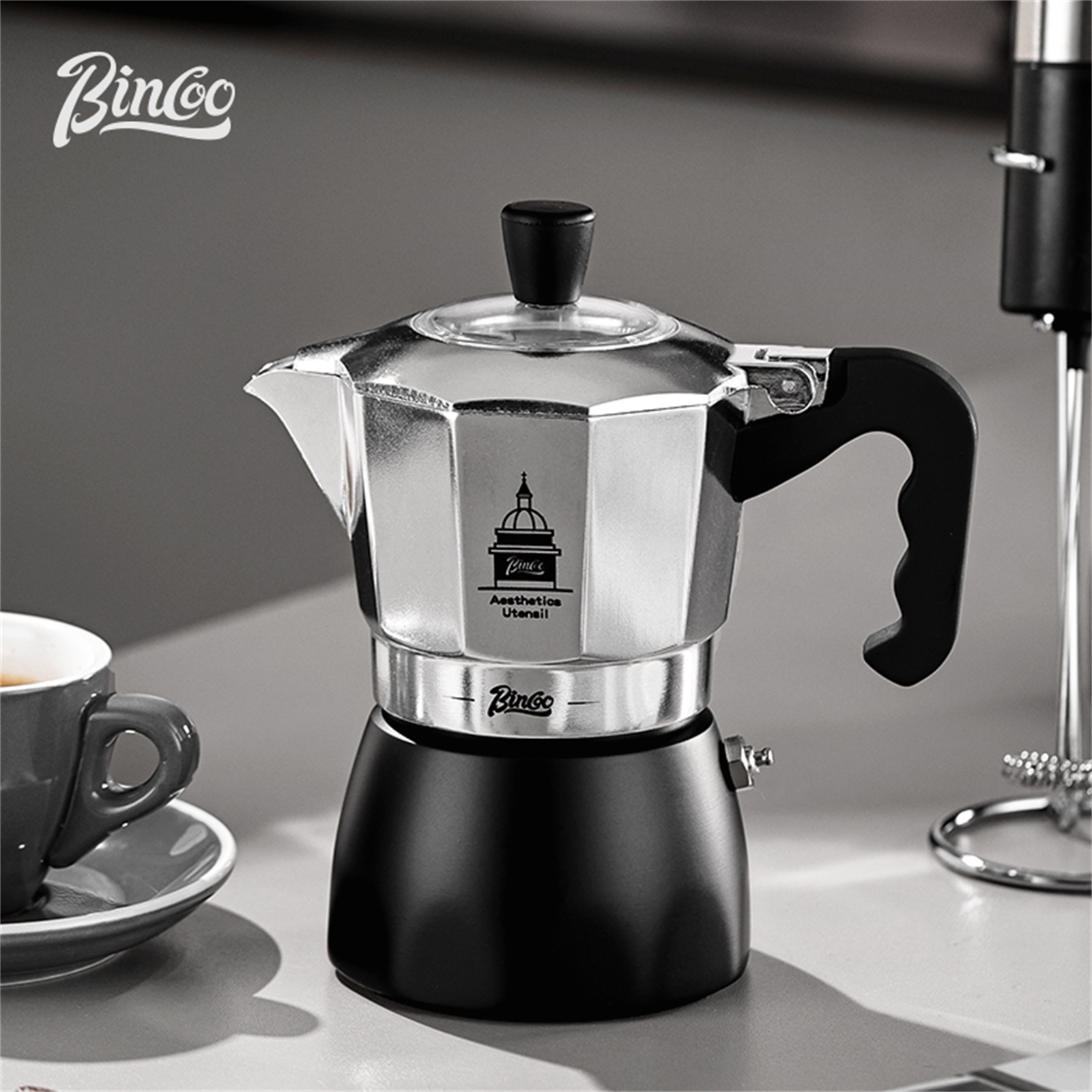 BINCOO วาล์วคู่ Moka Pot,Espre - Coffee Tea Chocolate บทวิจารณ์และราคา