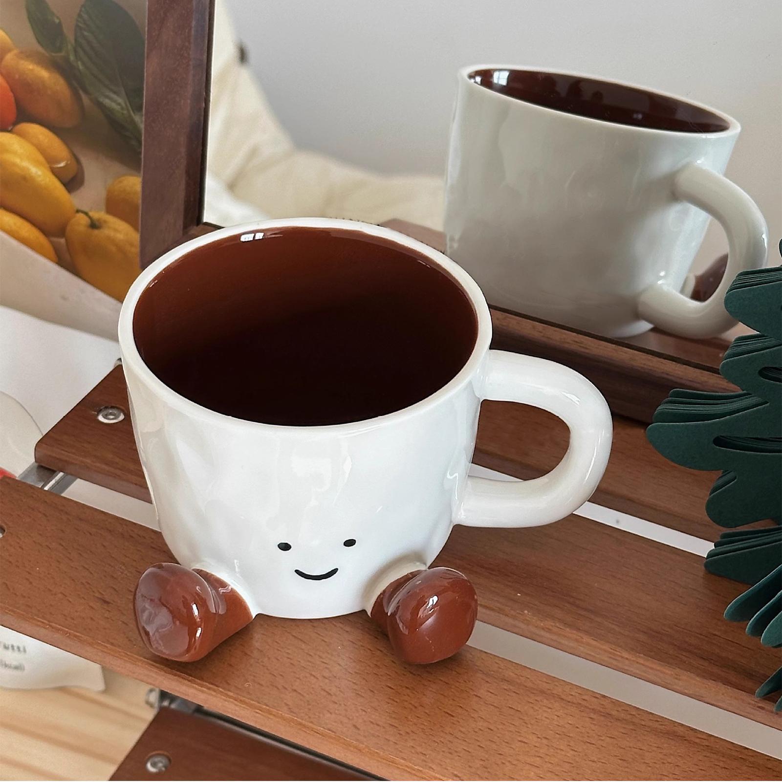 แก้วกาแฟตลกน่ารัก แก้วเซรามิกส - Coffee Tea Friends บทวิจารณ์และราคา