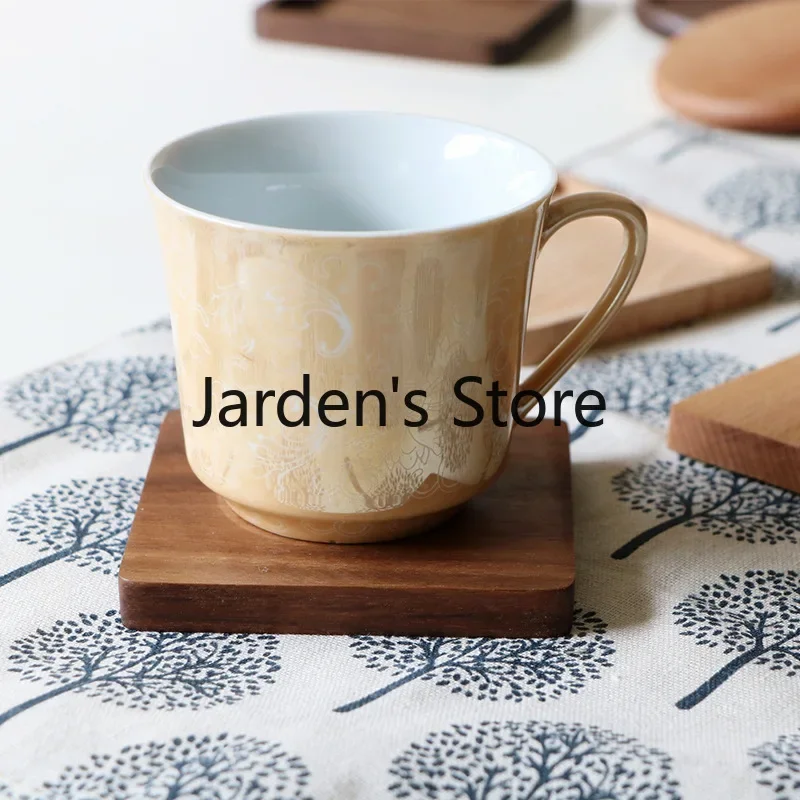 ที่รองแก้วไม้ 1 ชิ้น ทำจากไม้ว - Coffee Tea Japan บทวิจารณ์และราคา