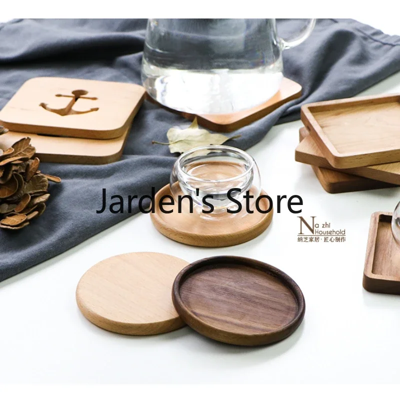 ที่รองแก้วไม้ 1 ชิ้น ทำจากไม้ว - Coffee Tea Japan บทวิจารณ์และราคา