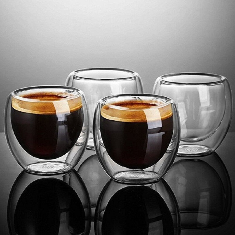 แก้วกาแฟผนังคู่แก้วแก้วผนังคู่ - Coffee Tea Catering บทวิจารณ์และราคา