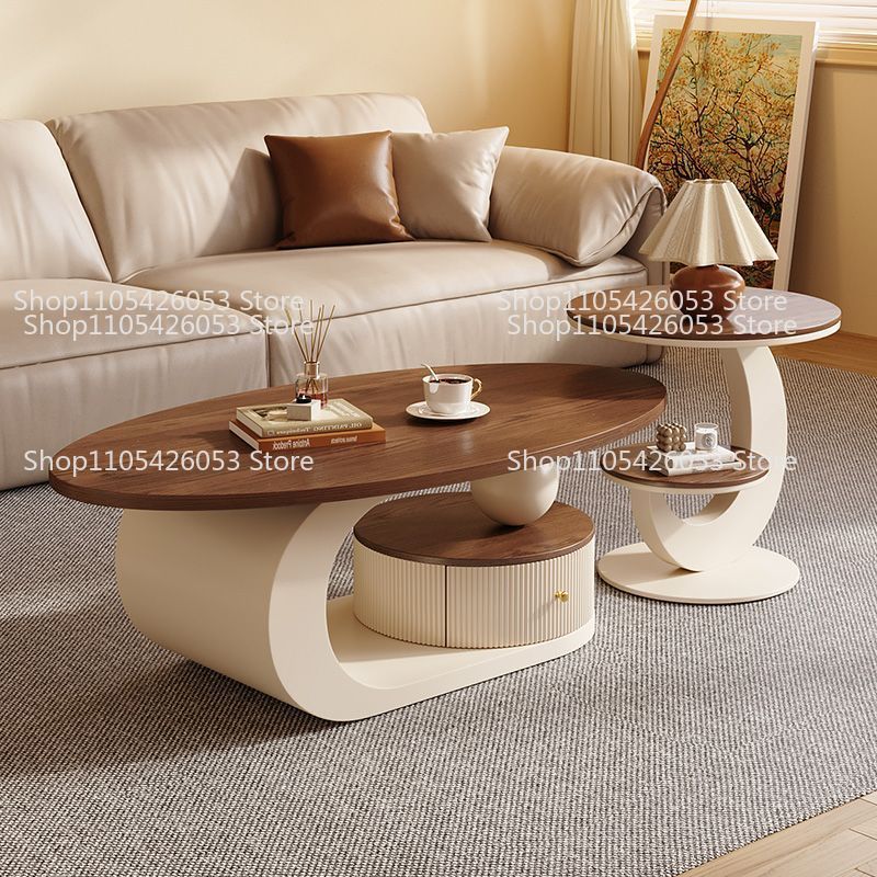 โต๊ะกาแฟไม้วอลนัทสไตล์หรูหราแบ - Coffee Tea Room บทวิจารณ์และราคา