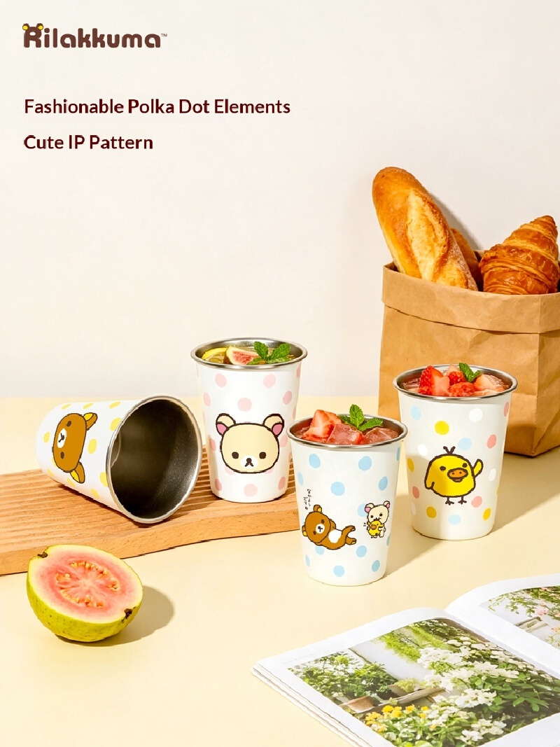 แก้วสแตนเลสลายการ์ตูนคิวทีฟ ริ - Coffee Tea Japan บทวิจารณ์และราคา