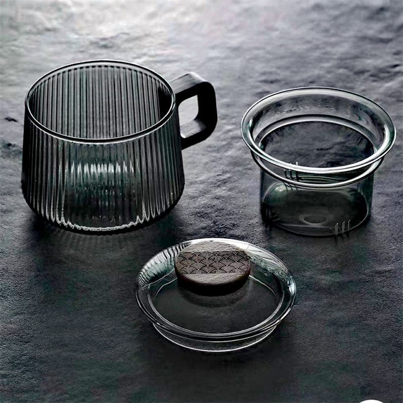 300ml ลาย Borosilicate สูงแก้ว - Coffee Tea Japan บทวิจารณ์และราคา