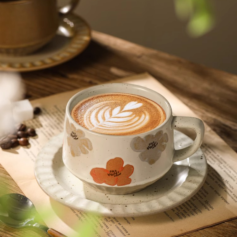 Retro ถ้วยเซรามิคเครื่องปั้นดิ - Coffee Tea Catering บทวิจารณ์และราคา