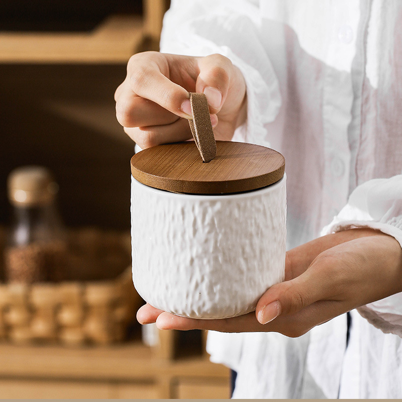 รูปแบบหินเซรามิกถังเก็บชาภาชนะ - Coffee Tea And Sugar Canisters บทวิจารณ์และราคา