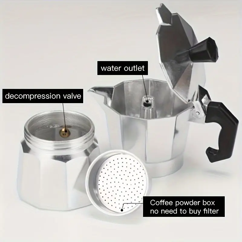 หม้อต้มกาแฟโมก้าอะลูมิเนียมแบบ - Coffee Tea Chocolate บทวิจารณ์และราคา