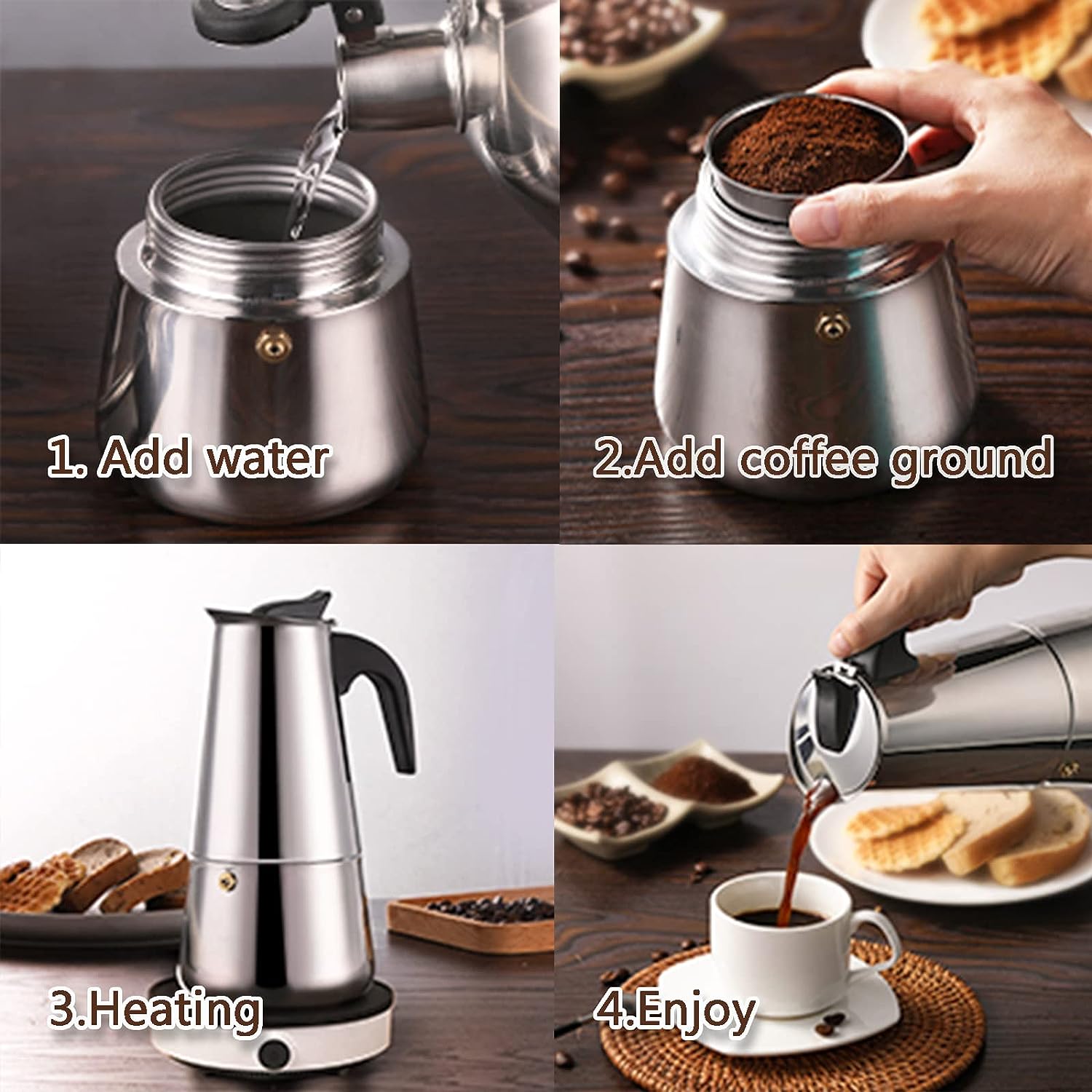 เครื่องชงกาแฟโมคา4/6/9ถ้วย, เค - Coffee Tea Chocolate บทวิจารณ์และราคา