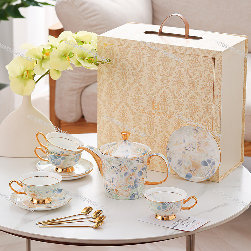 แก้วกาแฟ เซรามิก กาน้ำชา ลายดอ - Coffee Tea Set บทวิจารณ์และราคา