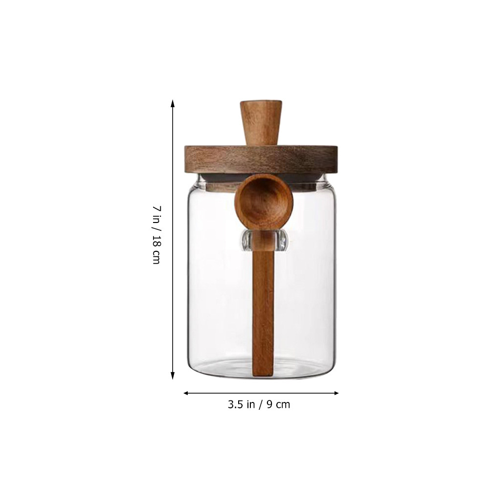โถแก้วเก็บเมล็ดกาแฟ ฝาไม้ปิดสน - Coffee Tea And Sugar Canisters บทวิจารณ์และราคา