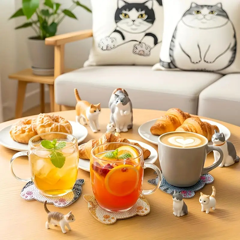 ชุดแผ่นรองแก้วไม้ DIY ลายเพชร  - Mug Tea Coffee บทวิจารณ์และราคา