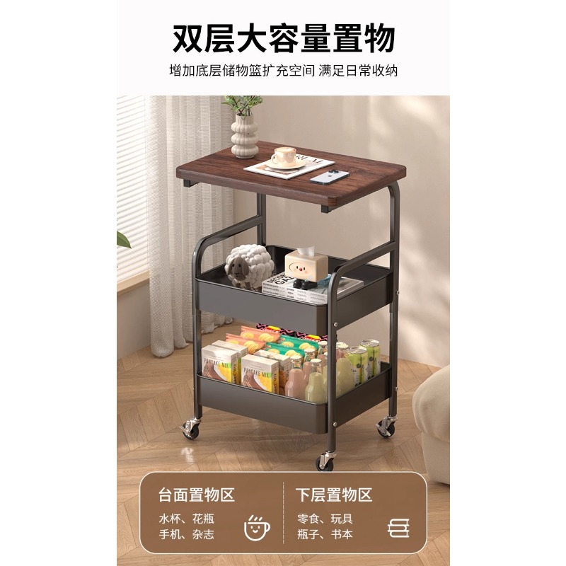 รถเข็นโต๊ะกาแฟสองชั้นแบบเคลื่อ - Coffee Tea Room บทวิจารณ์และราคา