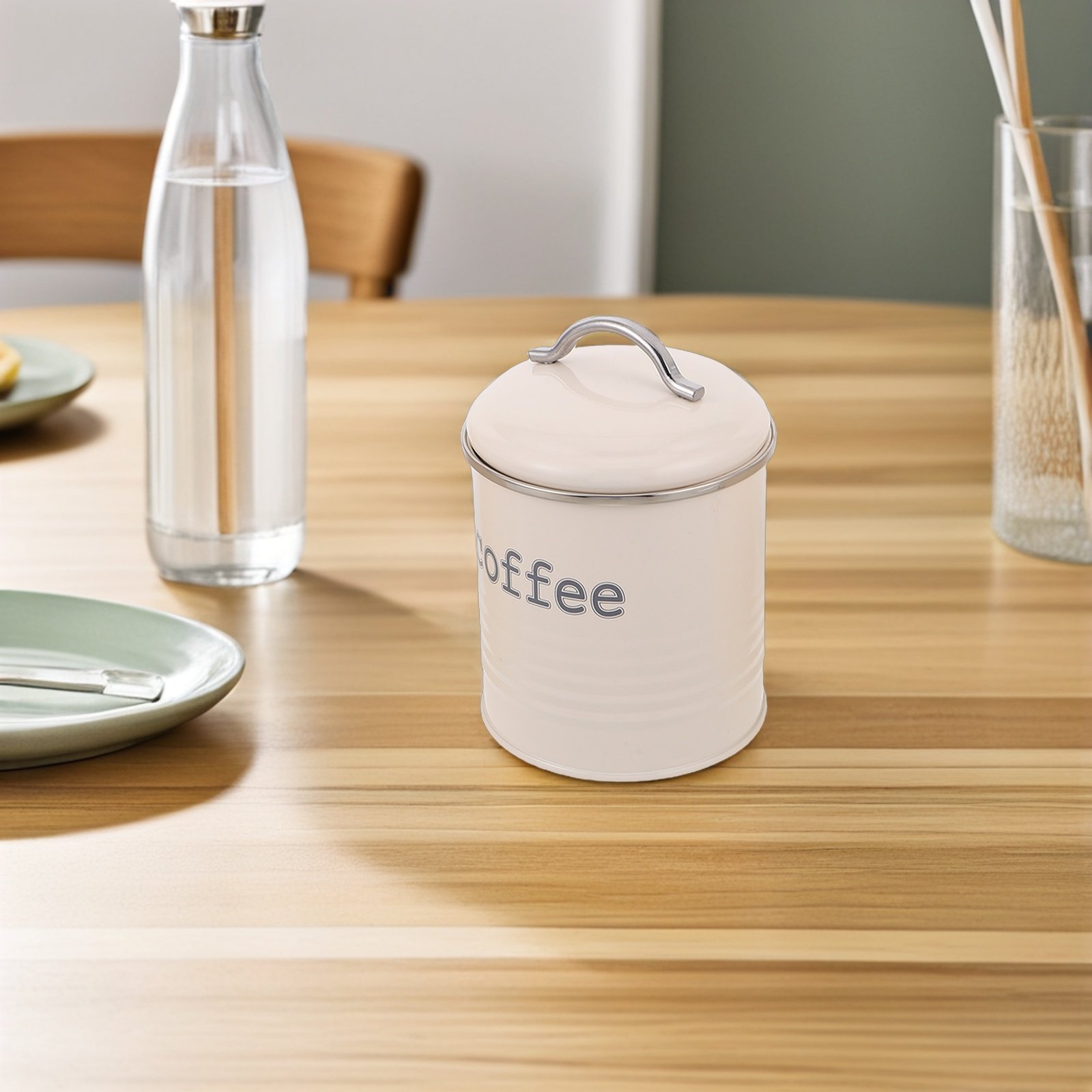 ชุดภาชนะบรรจุเมล็ดกาแฟแบบปิดผน - Coffee Tea And Sugar Canisters บทวิจารณ์และราคา