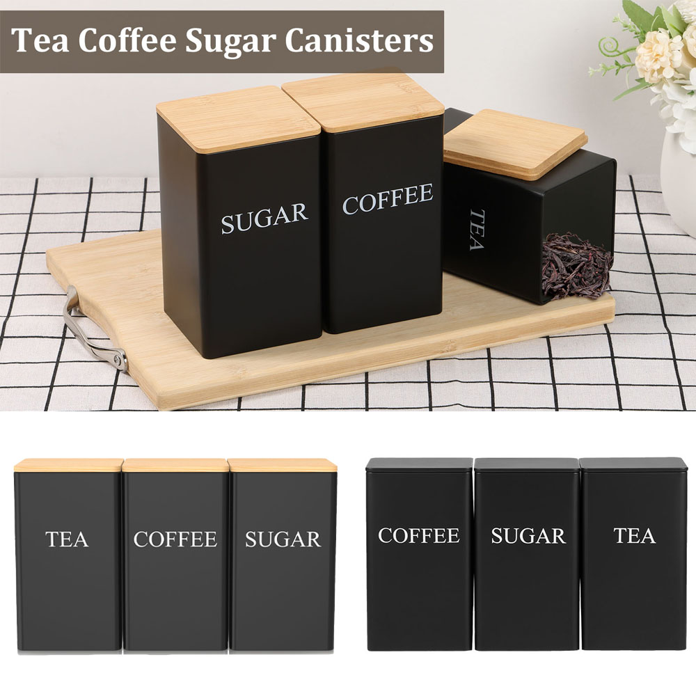 กาแฟ Bean Storage Jar โลหะชากา - Coffee Tea And Sugar Canisters บทวิจารณ์และราคา